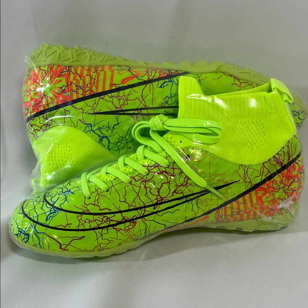 Vibrant Neon Green Kids Sneakers